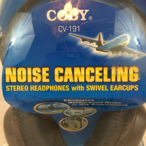 Coby CV-191 Noise Canceling Stereo Digital Headphones with Swivel Earcups New - Picture 2 of 8